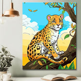 Little Leopard Children's Motif Painting by Numbers